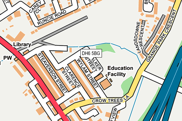 DH6 5BG map - OS OpenMap – Local (Ordnance Survey)