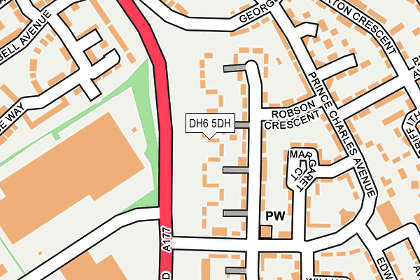DH6 5DH map - OS OpenMap – Local (Ordnance Survey)