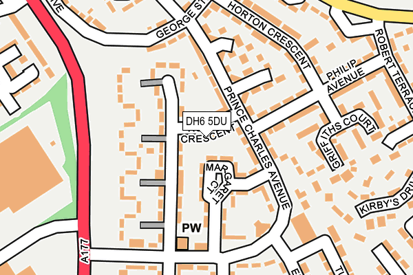 DH6 5DU map - OS OpenMap – Local (Ordnance Survey)
