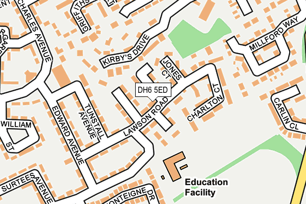 Map of DURHAM LETTINGS LIMITED at local scale