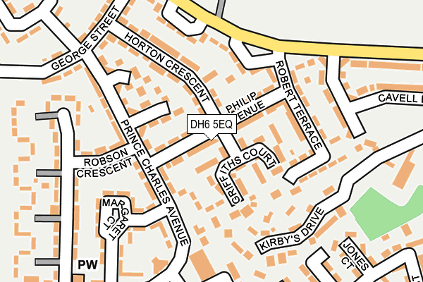 DH6 5EQ map - OS OpenMap – Local (Ordnance Survey)