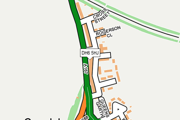 DH6 5HJ map - OS OpenMap – Local (Ordnance Survey)