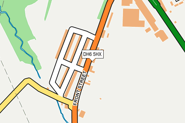 DH6 5HX map - OS OpenMap – Local (Ordnance Survey)