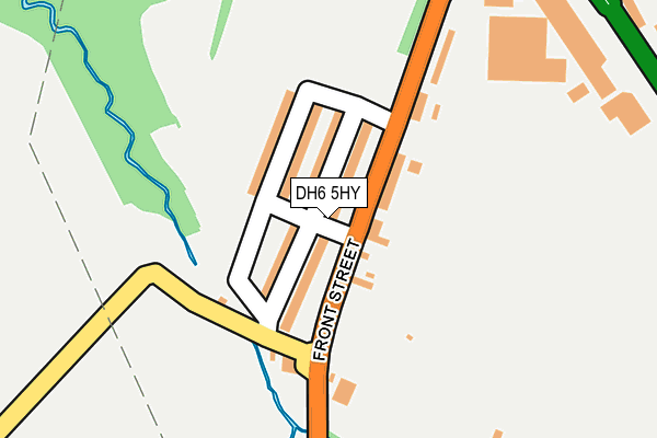 DH6 5HY map - OS OpenMap – Local (Ordnance Survey)