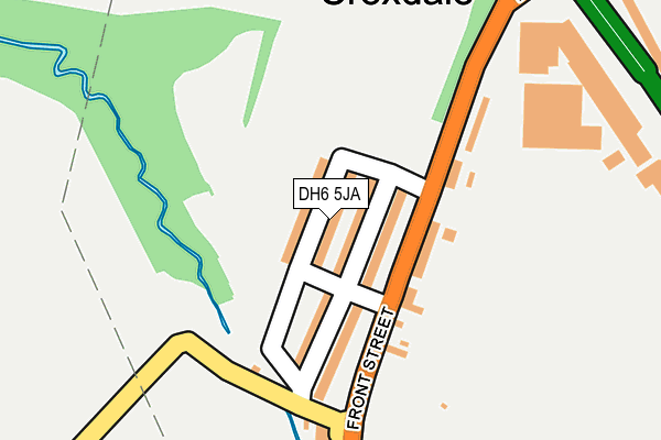 DH6 5JA map - OS OpenMap – Local (Ordnance Survey)