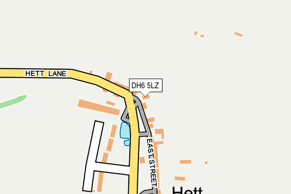 DH6 5LZ map - OS OpenMap – Local (Ordnance Survey)