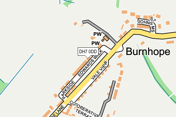 DH7 0DD map - OS OpenMap – Local (Ordnance Survey)