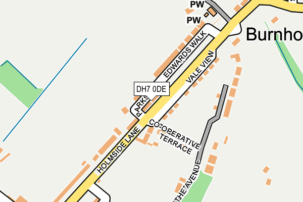 DH7 0DE map - OS OpenMap – Local (Ordnance Survey)