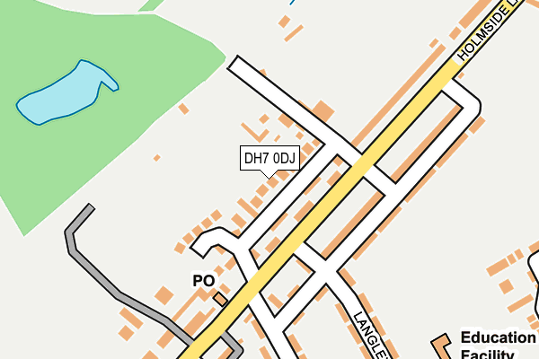 DH7 0DJ map - OS OpenMap – Local (Ordnance Survey)