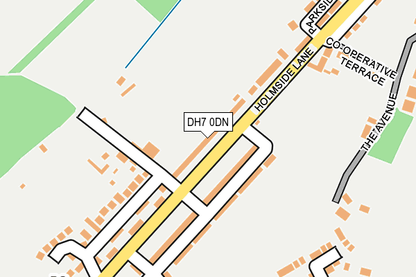 DH7 0DN map - OS OpenMap – Local (Ordnance Survey)