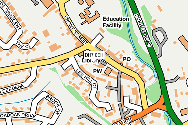 DH7 0EH map - OS OpenMap – Local (Ordnance Survey)