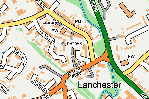 DH7 0HR map - OS OpenMap – Local (Ordnance Survey)