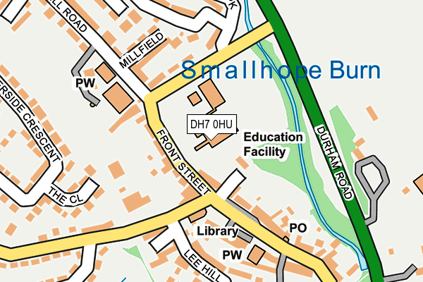 DH7 0HU map - OS OpenMap – Local (Ordnance Survey)