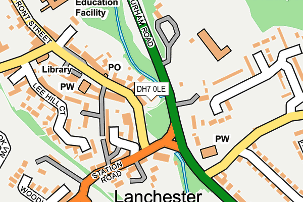 DH7 0LE map - OS OpenMap – Local (Ordnance Survey)