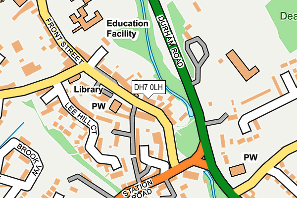 DH7 0LH map - OS OpenMap – Local (Ordnance Survey)