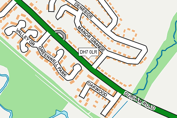 DH7 0LR map - OS OpenMap – Local (Ordnance Survey)
