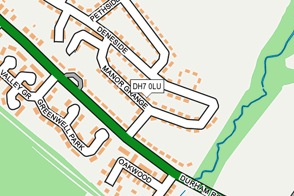 DH7 0LU map - OS OpenMap – Local (Ordnance Survey)