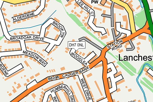 DH7 0NL map - OS OpenMap – Local (Ordnance Survey)