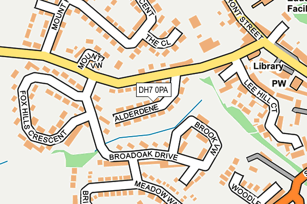 DH7 0PA map - OS OpenMap – Local (Ordnance Survey)