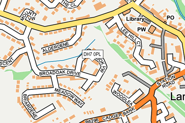 DH7 0PL map - OS OpenMap – Local (Ordnance Survey)