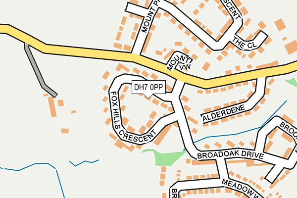 DH7 0PP map - OS OpenMap – Local (Ordnance Survey)