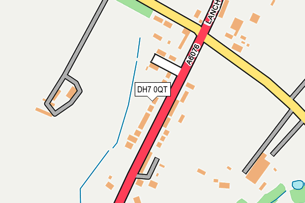 DH7 0QT map - OS OpenMap – Local (Ordnance Survey)