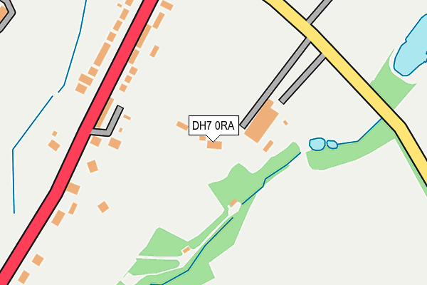 DH7 0RA map - OS OpenMap – Local (Ordnance Survey)