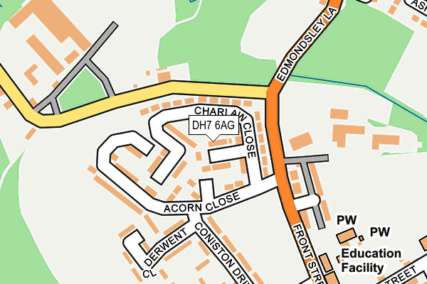 DH7 6AG map - OS OpenMap – Local (Ordnance Survey)