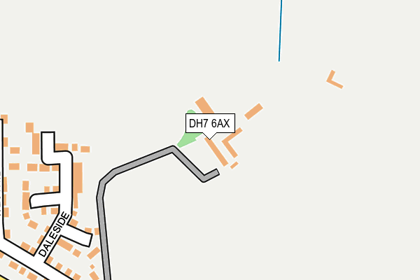 DH7 6AX map - OS OpenMap – Local (Ordnance Survey)