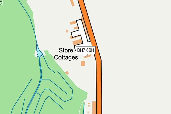 DH7 6BH map - OS OpenMap – Local (Ordnance Survey)