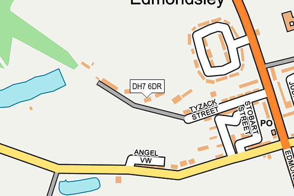 DH7 6DR map - OS OpenMap – Local (Ordnance Survey)
