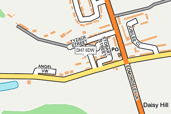 DH7 6DW map - OS OpenMap – Local (Ordnance Survey)