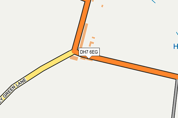 DH7 6EG map - OS OpenMap – Local (Ordnance Survey)