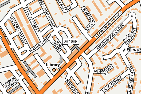 DH7 6HP map - OS OpenMap – Local (Ordnance Survey)