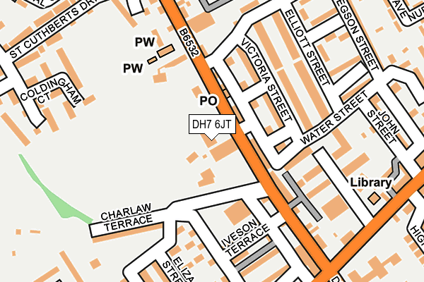 DH7 6JT map - OS OpenMap – Local (Ordnance Survey)