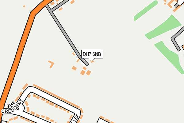 DH7 6NB map - OS OpenMap – Local (Ordnance Survey)