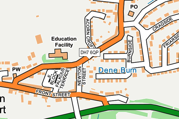 DH7 6QP map - OS OpenMap – Local (Ordnance Survey)