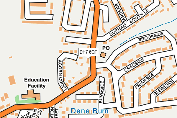 DH7 6QT map - OS OpenMap – Local (Ordnance Survey)