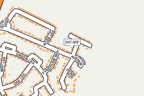 DH7 6RF map - OS OpenMap – Local (Ordnance Survey)