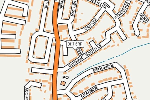 DH7 6RP map - OS OpenMap – Local (Ordnance Survey)