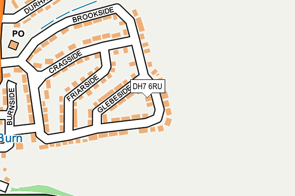 DH7 6RU map - OS OpenMap – Local (Ordnance Survey)