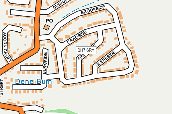 DH7 6RY map - OS OpenMap – Local (Ordnance Survey)