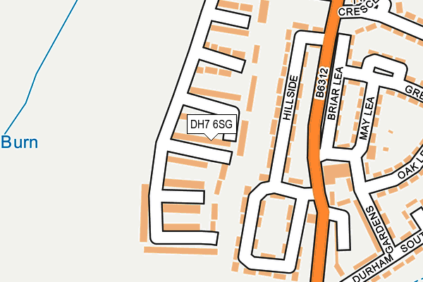 DH7 6SG map - OS OpenMap – Local (Ordnance Survey)