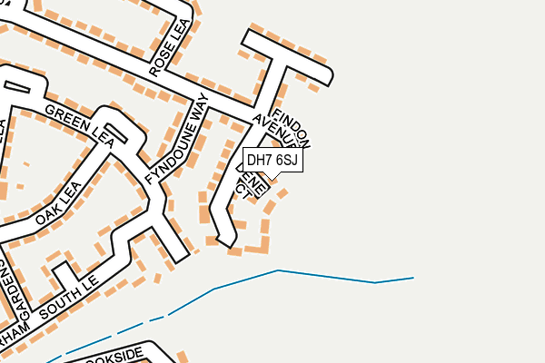 DH7 6SJ map - OS OpenMap – Local (Ordnance Survey)