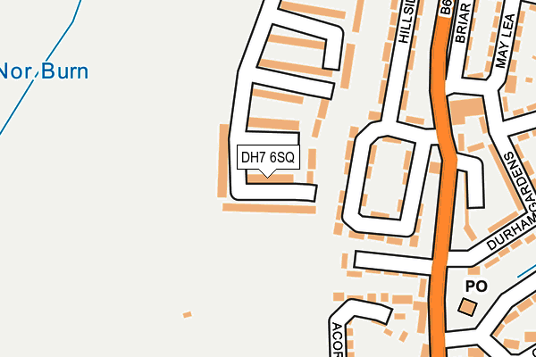 DH7 6SQ map - OS OpenMap – Local (Ordnance Survey)
