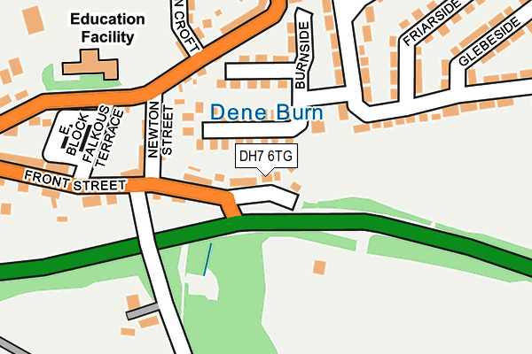 DH7 6TG map - OS OpenMap – Local (Ordnance Survey)