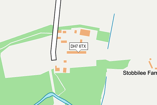 DH7 6TX map - OS OpenMap – Local (Ordnance Survey)