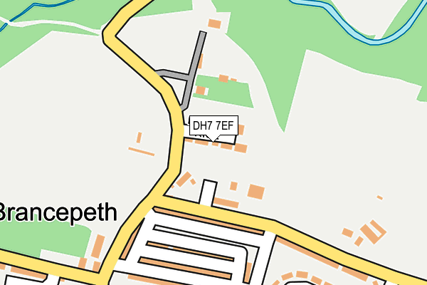 DH7 7EF map - OS OpenMap – Local (Ordnance Survey)