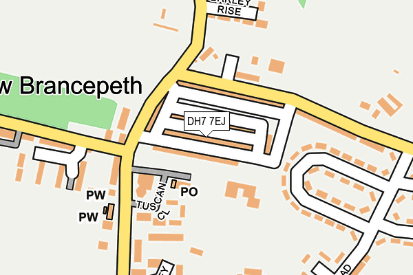 DH7 7EJ map - OS OpenMap – Local (Ordnance Survey)