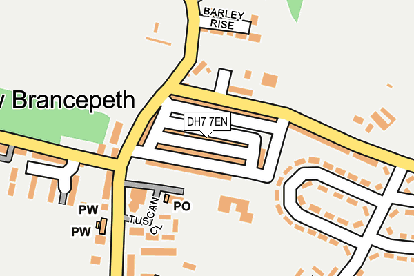 DH7 7EN map - OS OpenMap – Local (Ordnance Survey)